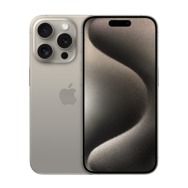 Apple iPhone 15 Pro (Natural Titanium, 128 GB, 5G)